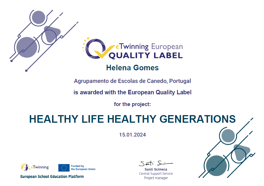 Selo Europeu Healthy Helena