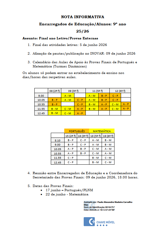 NI EE 9º ano Final Ano Letivo signed