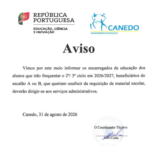 AvisoEE AlunosEscalao